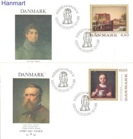 Znaczek Dania 1989 Mi 961-962 FDC