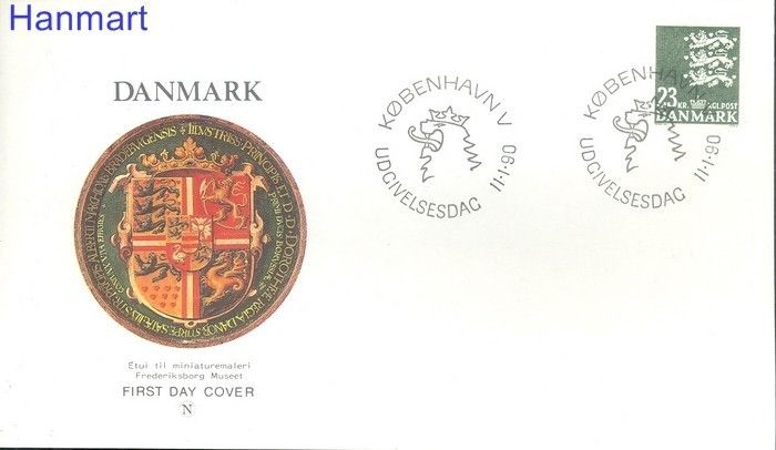 Znaczek Dania 1990 Mi 970 FDC