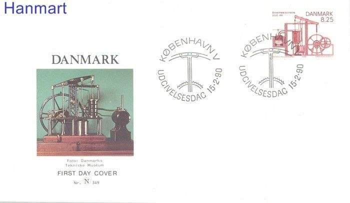 Znaczek Dania 1990 Mi 972 FDC