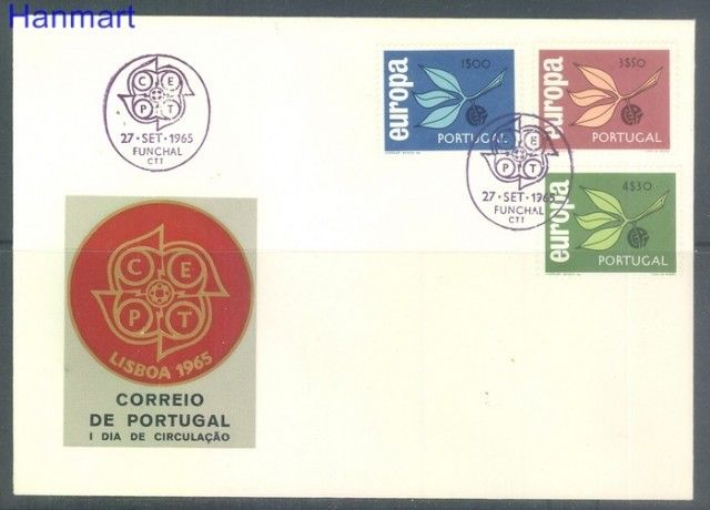 Znaczek Portugalia 1965 Mi 990-992 FDC