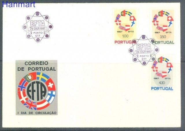 Znaczek Portugalia 1967 Mi 1043-1045 FDC