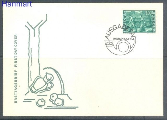 Znaczek Liechtenstein 1964 Mi 438 FDC
