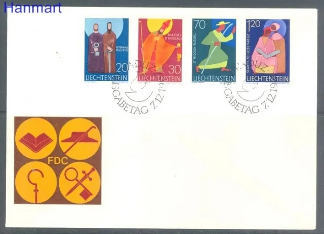 Znaczek Liechtenstein 1967 Mi 486-494 FDC