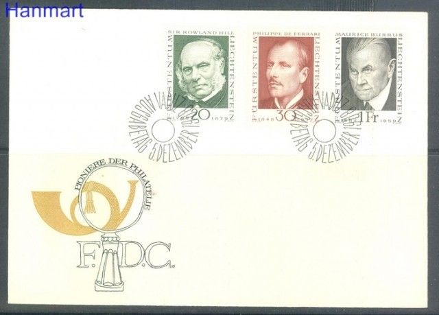 Znaczek Liechtenstein 1968 Mi 503-505 FDC