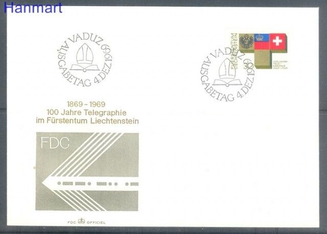 Znaczek Liechtenstein 1969 Mi 517 FDC