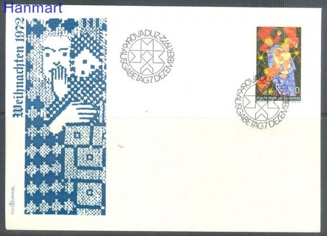 Znaczek Liechtenstein 1972 Mi 578 FDC