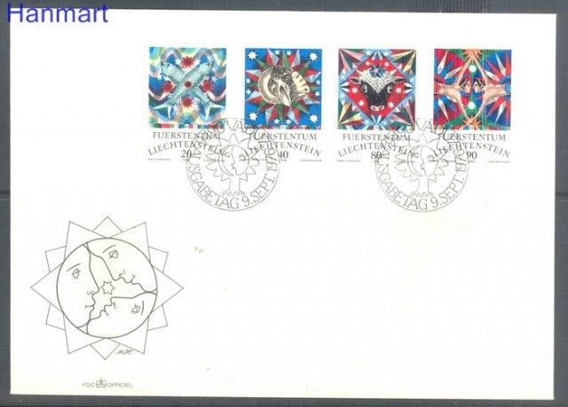 Znaczek Liechtenstein 1976 Mi 658-661 FDC