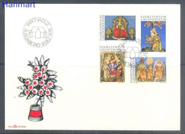 Znaczek Liechtenstein 1976 Mi 662-665 FDC