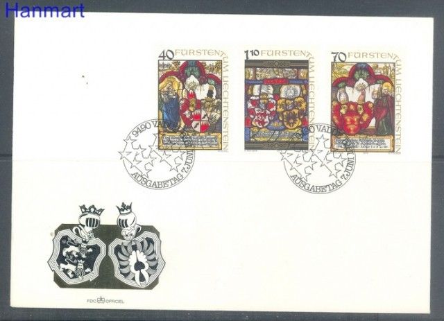 Znaczek Liechtenstein 1979 Mi 731-733 FDC