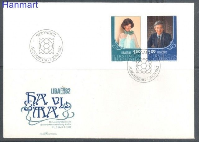 Znaczek Liechtenstein 1982 Mi 797-798 FDC