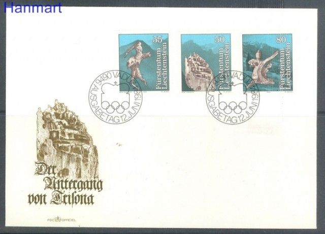 Znaczek Liechtenstein 1984 Mi 843-845 FDC