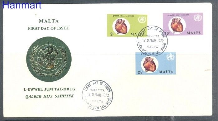 Znaczek Malta 1972 Mi 436-438 FDC