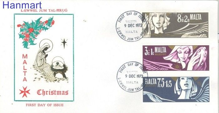 Znaczek Malta 1972 Mi 454-456 FDC