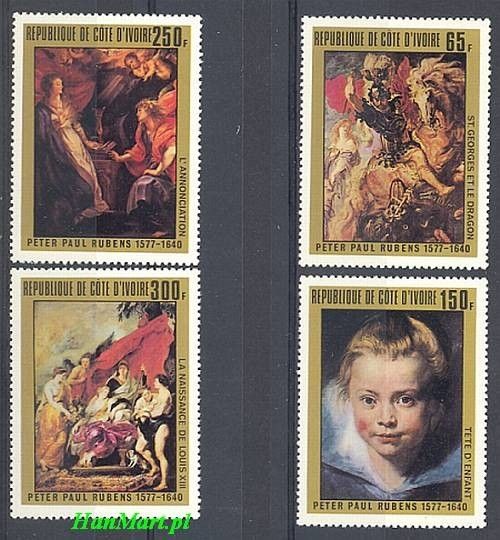 Znaczek Wybrzeże Kości Słoniowej 1978 Mi 537-540 Czyste **