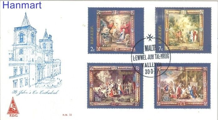 Znaczek Malta 1977 Mi 546-549 FDC