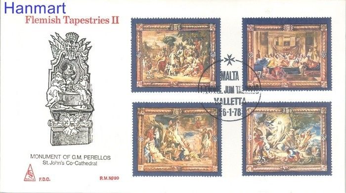 Znaczek Malta 1978 Mi 562-565 FDC