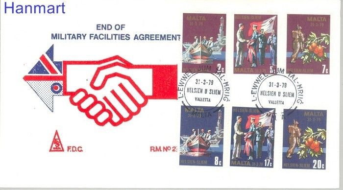 Znaczek Malta 1979 Mi 588-593 FDC