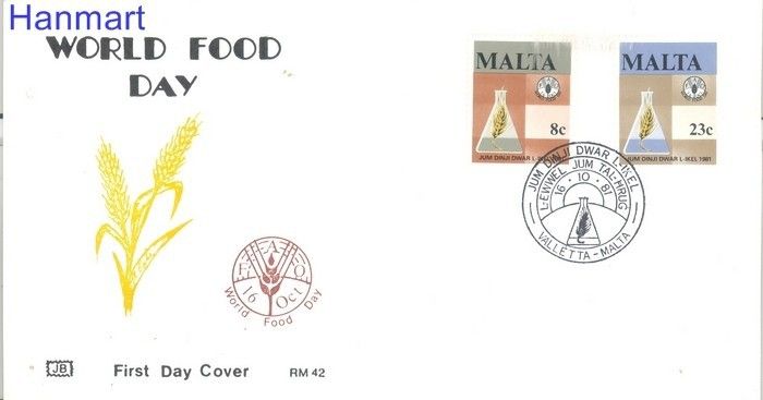 Znaczek Malta 1981 Mi 634-635 FDC