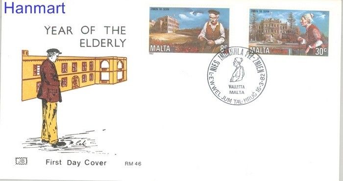 Znaczek Malta 1982 Mi 659-660 FDC