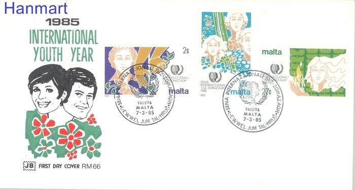 Znaczek Malta 1985 Mi 723-725 FDC