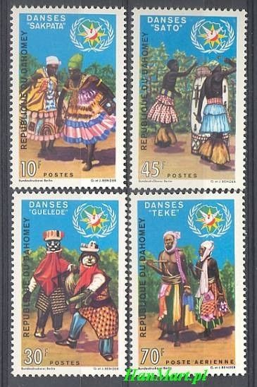 Znaczek Dahomej 1969 Mi 395-398 Czyste **