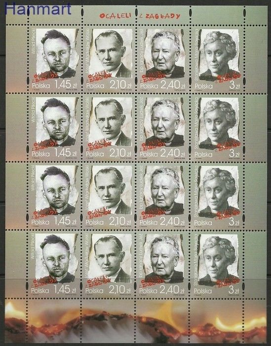 Znaczek Polska 2009 Mi ark 4408-4411II Fi ark 4258-4261II Czyste **