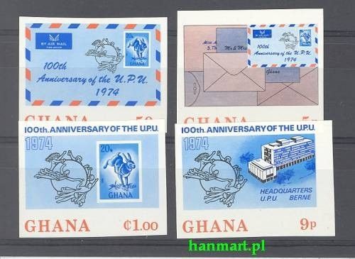 Znaczek Ghana 1974 Mi 548-551B Czyste **