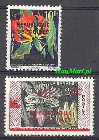 Znaczek Gwinea 1959 Mi 1-2 Czyste **