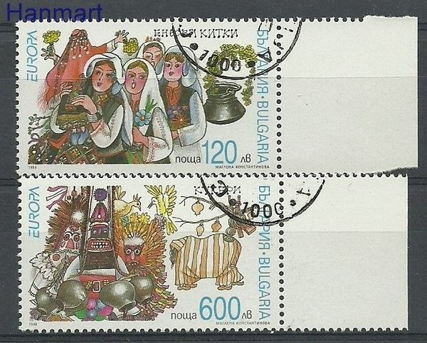 Znaczek Bułgaria 1998 Mi 4332-4333 Stemplowane