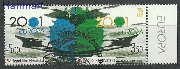 Znaczek Chorwacja 2001 Mi 570-571 Stemplowane