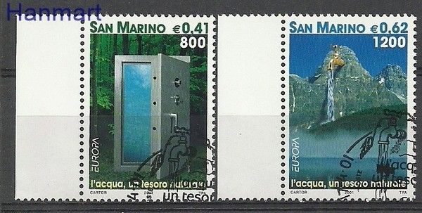 Znaczek San Marino 2001 Mi 1950-1951 Stemplowane