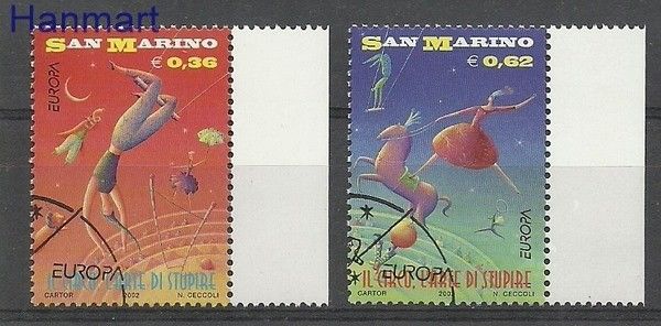 Znaczek San Marino 2002 Mi 2018-2019 Stemplowane