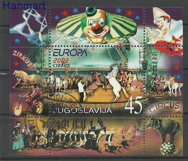 Znaczek Jugosławia 2002 Mi bl 53 Stemplowane