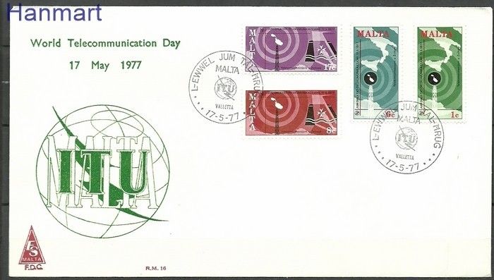Znaczek Malta 1977 Mi 550-553 FDC