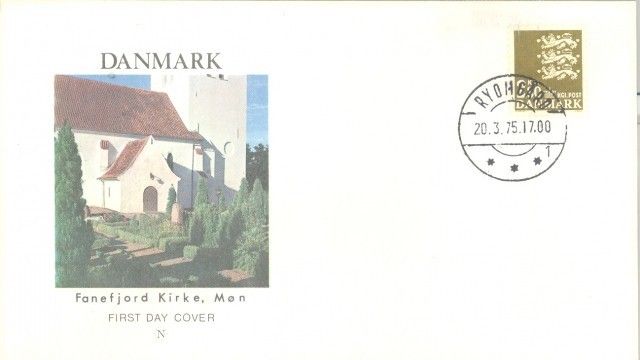 Znaczek Dania 1975 Mi 586 FDC