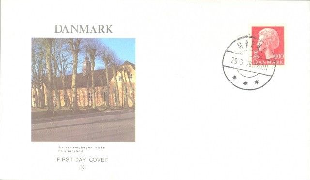 Znaczek Dania 1976 FDC