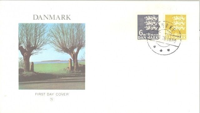 Znaczek Dania 1976 Mi 625-626 FDC