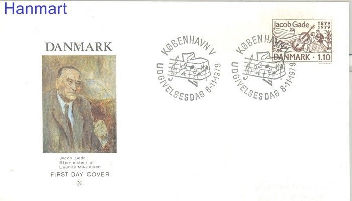 Znaczek Dania 1979 FDC