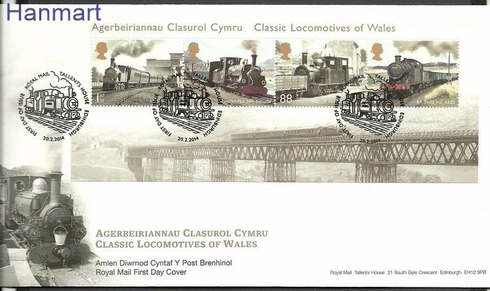 Znaczek Wielka Brytania 2014 Mi bl 87 FDC