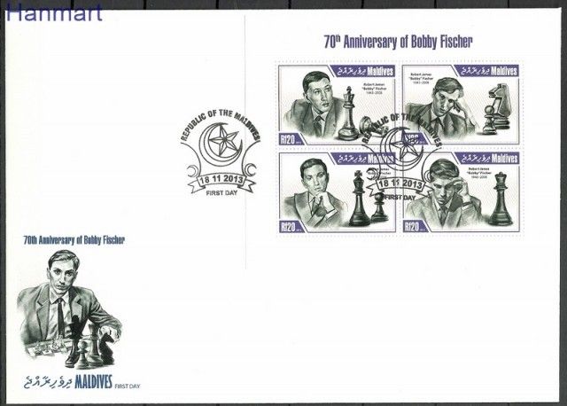 Znaczek Malediwy 2013 Mi 4968-4971 FDC