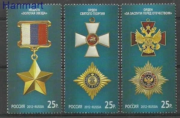 Znaczek Rosja 2012 Mi 1796-1798 Czyste **