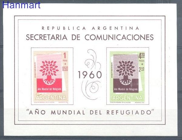 Znaczek Argentyna 1960 Mi bl 12x Czyste **