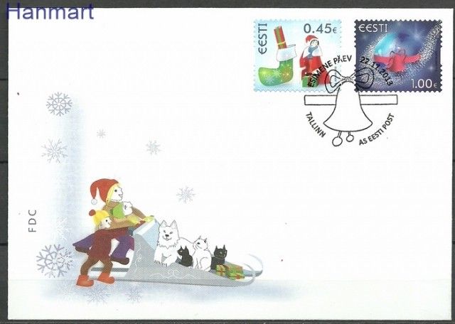 Znaczek Estonia 2013 Mi 778-779 FDC