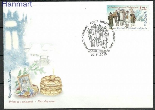 Znaczek Mołdawia 2013 Mi 853 FDC