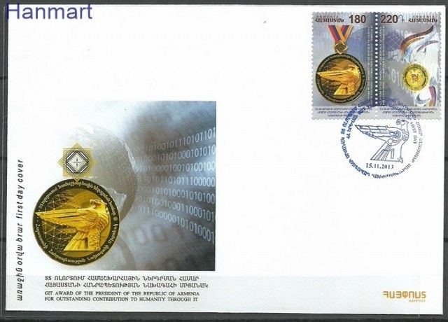 Znaczek Armenia 2013 Mi 847-848 FDC