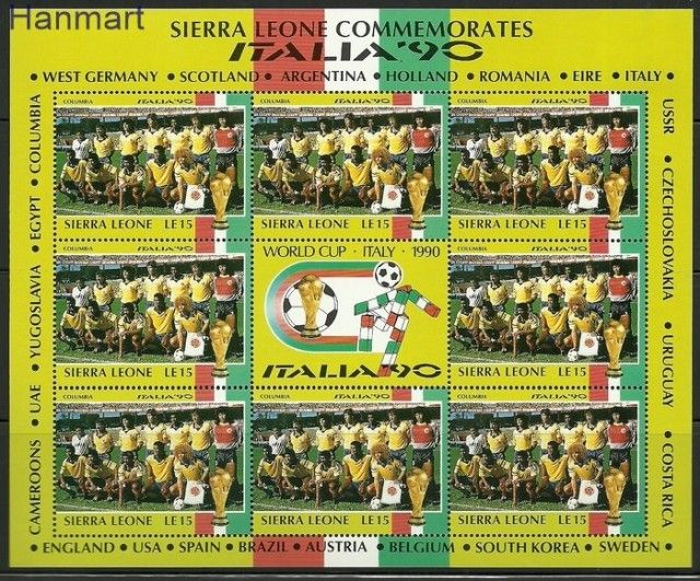 Znaczek Sierra Leone 1990 Mi 1431-1454 Czyste **