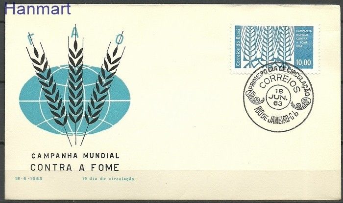 Znaczek Brazylia 1963 Mi 1038 FDC