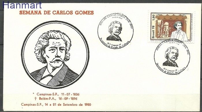Znaczek Brazylia 1978 Mi 1642 FDC