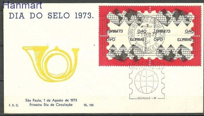 Znaczek Brazylia 1973 Mi 1382-1385 FDC