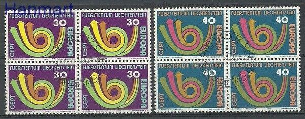 Znaczek Liechtenstein 1973 Mi 579-580 Stemplowane
